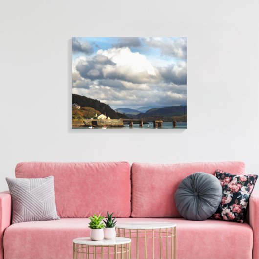 UITZICHTEN VAN WALES CANVAS AFDRUK (Insitu (Woonkamer))