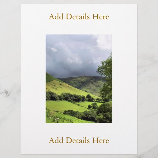 UITZICHTEN VAN WALES FLYER (Voorkant)