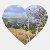 UITZICHTEN VAN WALES HART STICKER (Voorkant)