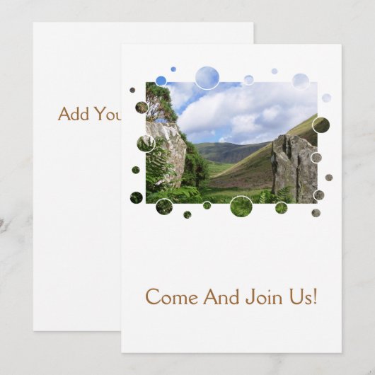 UITZICHTEN VAN WALES KAART (Voorkant / Achterkant)