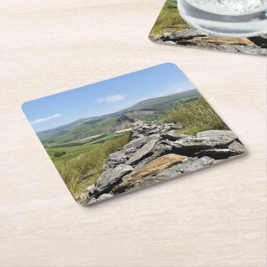 UITZICHTEN VAN WALES KARTONNEN ONDERZETTERS (Schuin)