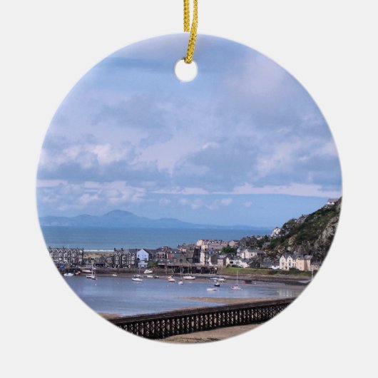 UITZICHTEN VAN WALES KERAMISCH ORNAMENT (Voorkant)