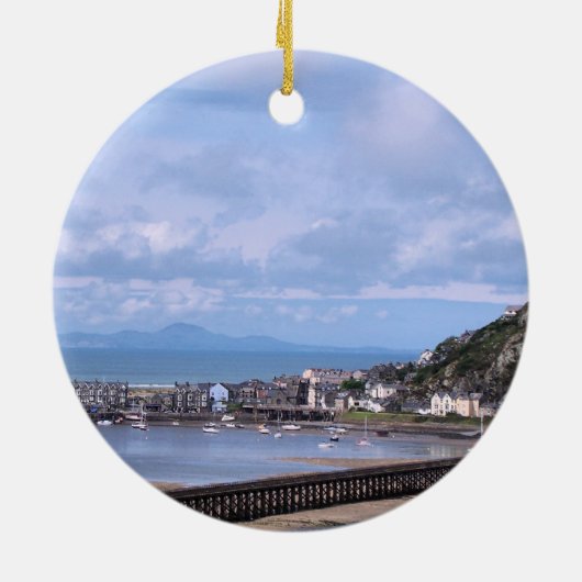 UITZICHTEN VAN WALES KERAMISCH ORNAMENT (Achterkant)