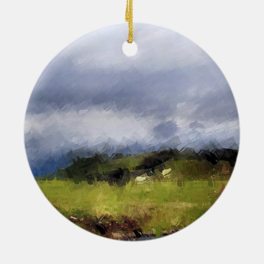 UITZICHTEN VAN WALES KERAMISCH ORNAMENT (Achterkant)