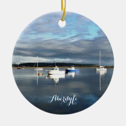 UITZICHTEN VAN WALES KERAMISCH ORNAMENT (Voorkant)