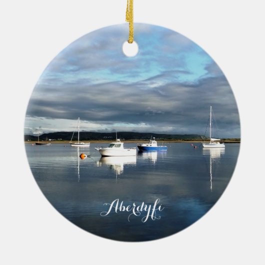 UITZICHTEN VAN WALES KERAMISCH ORNAMENT (Achterkant)