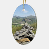 UITZICHTEN VAN WALES KERAMISCH ORNAMENT (Links)