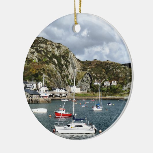 UITZICHTEN VAN WALES KERAMISCH ORNAMENT (Links)