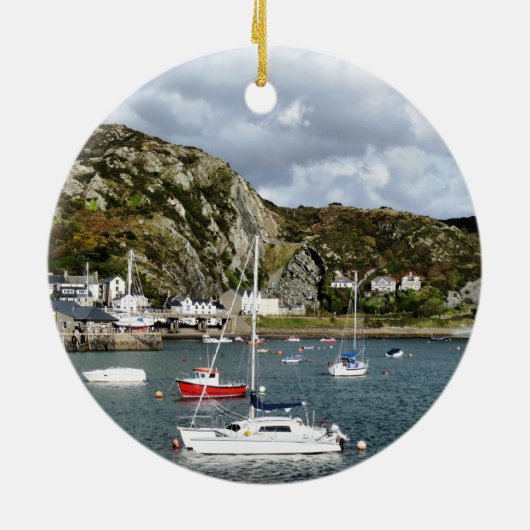 UITZICHTEN VAN WALES KERAMISCH ORNAMENT (Achterkant)