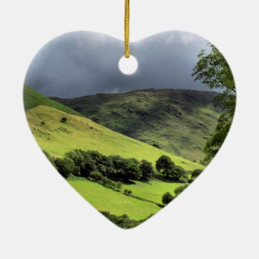 UITZICHTEN VAN WALES KERAMISCH ORNAMENT (Achterkant)