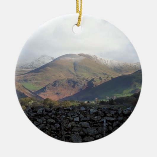 UITZICHTEN VAN WALES KERAMISCH ORNAMENT (Voorkant)