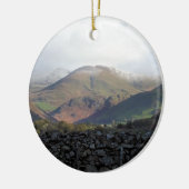 UITZICHTEN VAN WALES KERAMISCH ORNAMENT (Links)