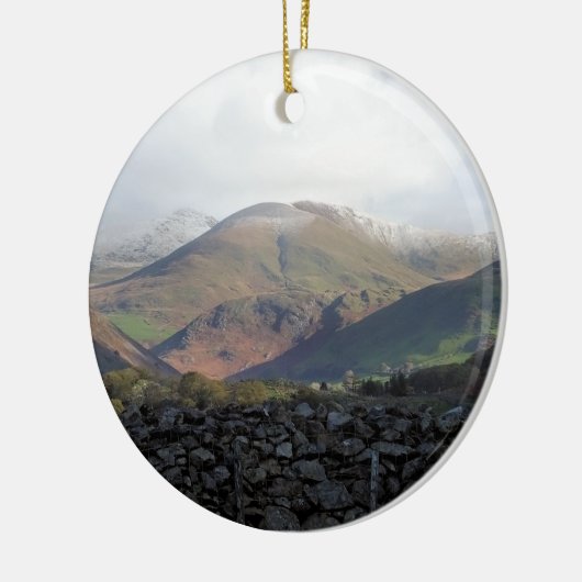 UITZICHTEN VAN WALES KERAMISCH ORNAMENT (Links)