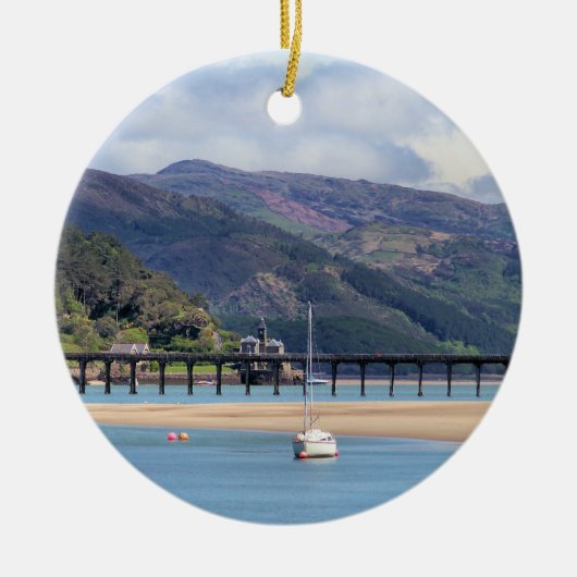 UITZICHTEN VAN WALES KERAMISCH ORNAMENT (Voorkant)