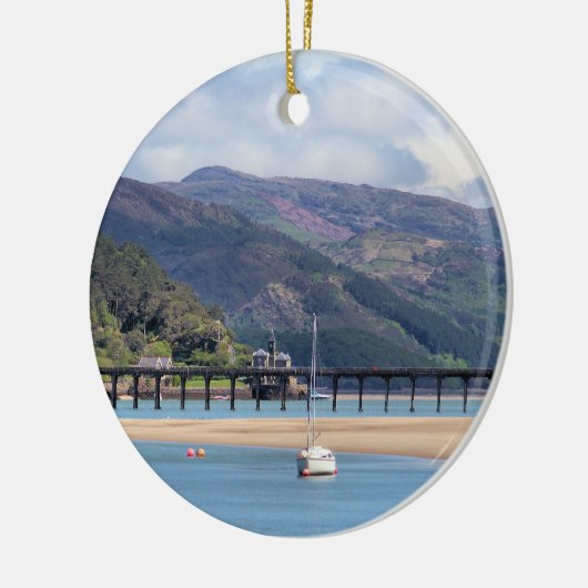 UITZICHTEN VAN WALES KERAMISCH ORNAMENT (Links)