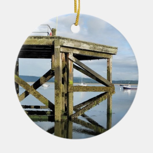 UITZICHTEN VAN WALES KERAMISCH ORNAMENT (Voorkant)