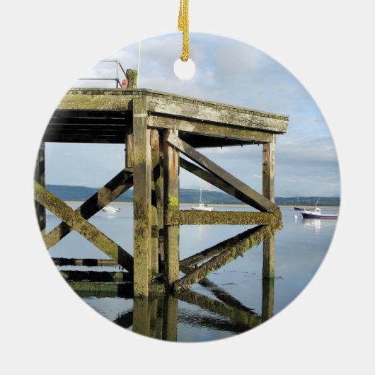 UITZICHTEN VAN WALES KERAMISCH ORNAMENT (Achterkant)