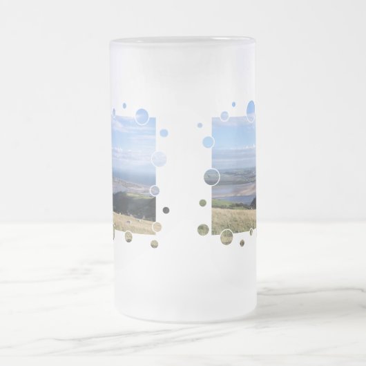 UITZICHTEN VAN WALES MATGLAS BIERPUL (Center)