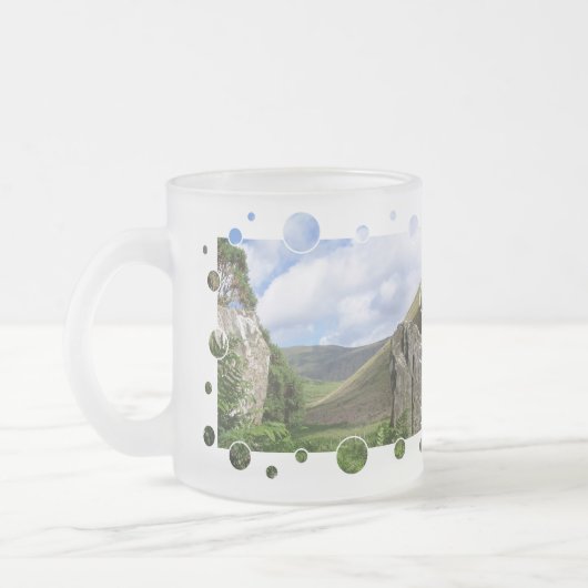 UITZICHTEN VAN WALES MATGLAS KOFFIEMOK (Links)