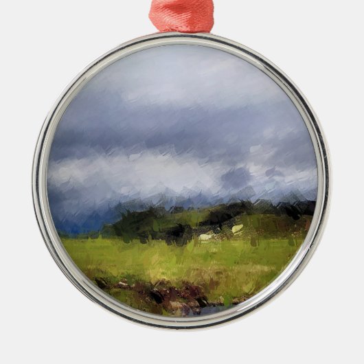 UITZICHTEN VAN WALES METALEN ORNAMENT (Voorkant)