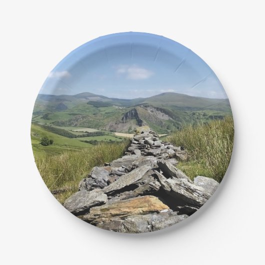 UITZICHTEN VAN WALES PAPIEREN BORDJE (Voorkant)