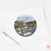 UITZICHTEN VAN WALES RONDE STICKER (Envelop)