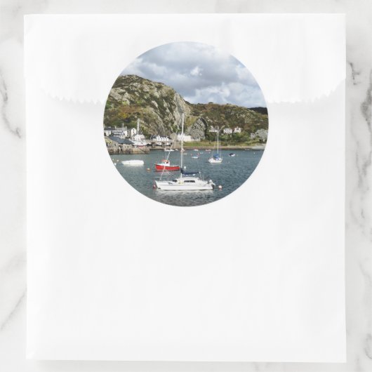 UITZICHTEN VAN WALES RONDE STICKER (Tas)