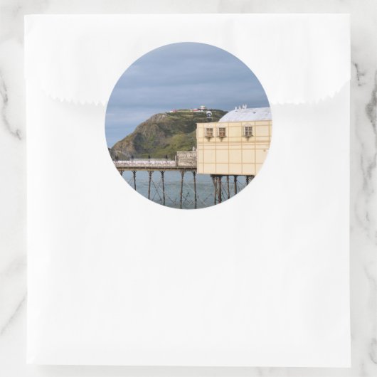 UITZICHTEN VAN WALES RONDE STICKER (Tas)