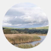 UITZICHTEN VAN WALES RONDE STICKER (Voorkant)