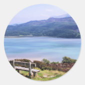 UITZICHTEN VAN WALES RONDE STICKER (Voorkant)