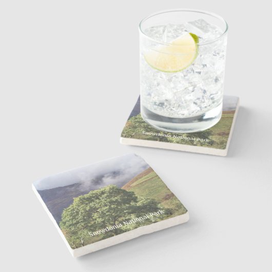 UITZICHTEN VAN WALES STENEN ONDERZETTER (Zijkant)