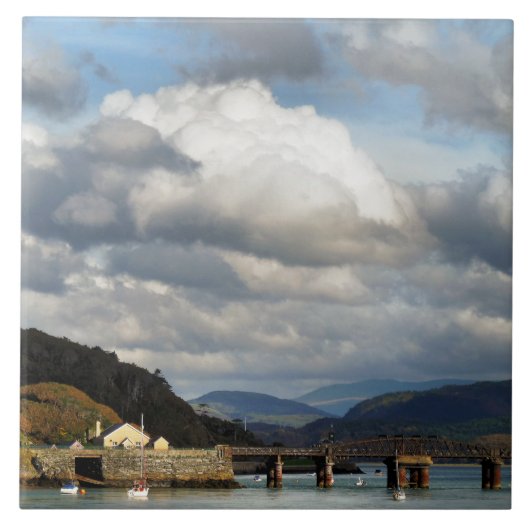 UITZICHTEN VAN WALES TEGELTJE (Voorkant)