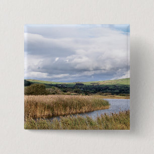 UITZICHTEN VAN WALES VIERKANTE BUTTON 5,1 CM