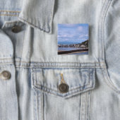 UITZICHTEN VAN WALES VIERKANTE BUTTON 5,1 CM (In situ)