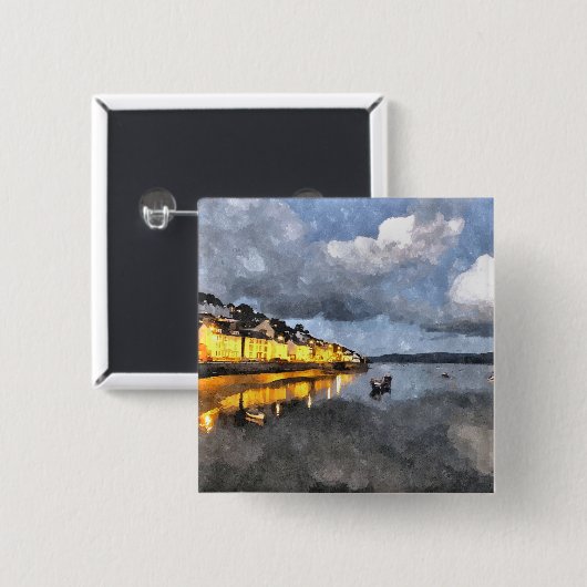 UITZICHTEN VAN WALES VIERKANTE BUTTON 5,1 CM (Voorkant /achterkant)