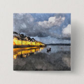 UITZICHTEN VAN WALES VIERKANTE BUTTON 5,1 CM (Voorkant)