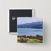 UITZICHTEN VAN WALES VIERKANTE BUTTON 5,1 CM (Voorkant /achterkant)