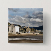 UITZICHTEN VAN WALES VIERKANTE BUTTON 5,1 CM (Voorkant)