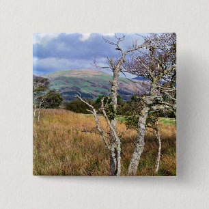 UITZICHTEN VAN WALES VIERKANTE BUTTON 5,1 CM