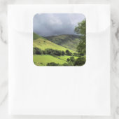 UITZICHTEN VAN WALES VIERKANTE STICKER (Tas)