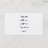 UITZICHTEN VAN WALES VISITEKAARTJE (Achterkant)