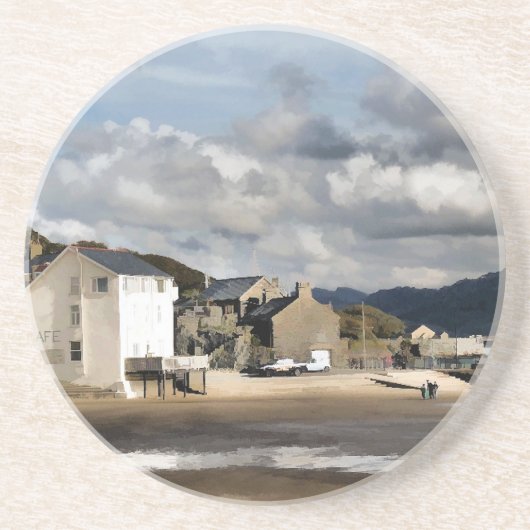 UITZICHTEN VAN WALES ZANDSTEEN ONDERZETTER (Voorkant)