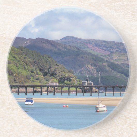 UITZICHTEN VAN WALES ZANDSTEEN ONDERZETTER (Voorkant)