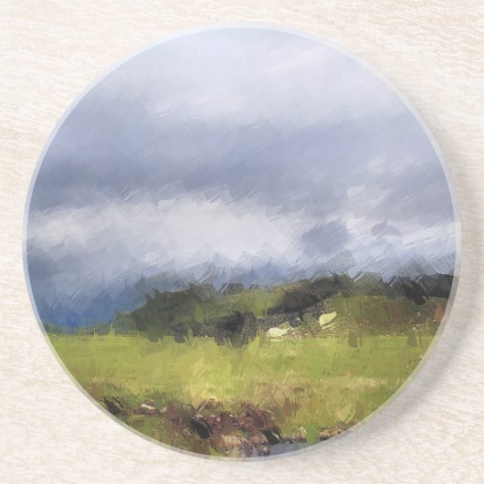 UITZICHTEN VAN WALES ZANDSTEEN ONDERZETTER (Voorkant)