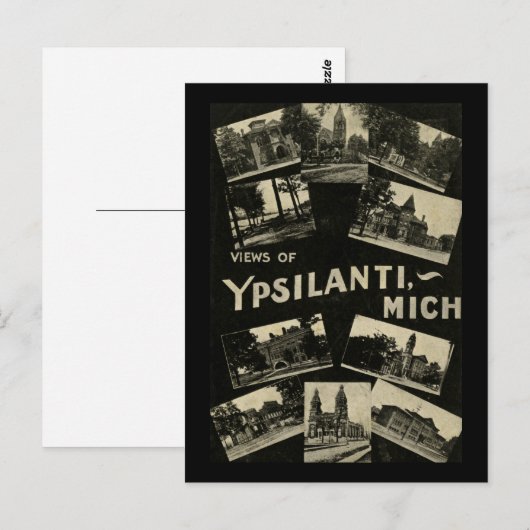 Uitzichten van Ypsilanti Michigan - Briefkaart (Voorkant / Achterkant)
