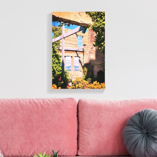 Uitzichten vanaf Alcatraz Island Canvas Afdruk (Insitu (Woonkamer))