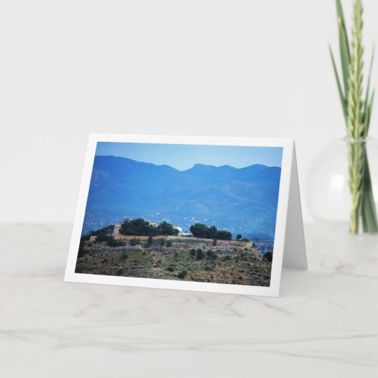 Uitzichten vanaf Lliria, Valencia, Spanje Kaart (Voorkant)