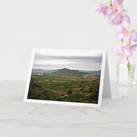 Uitzichten vanaf Lliria, Valencia, Spanje Kaart (Orchidee)