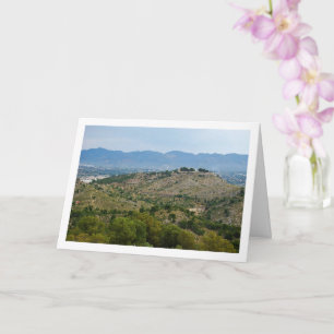 Uitzichten vanaf Lliria, Valencia, Spanje Kaart