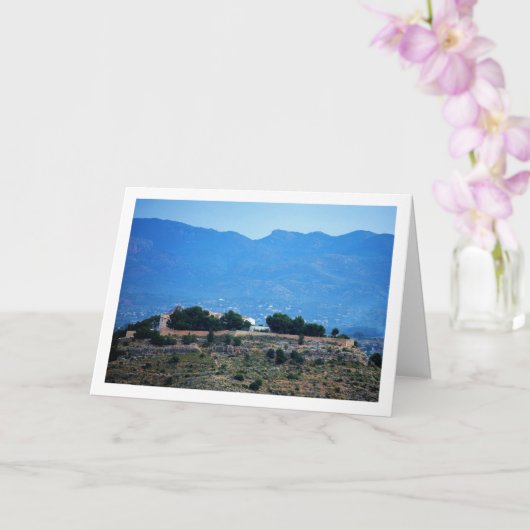 Uitzichten vanuit Lliria, Valencia, Spanje Kaart (Orchidee)